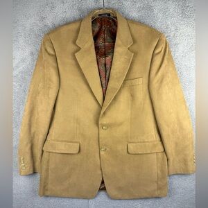 Ralph Lauren suede feel sport coat 42R preowned